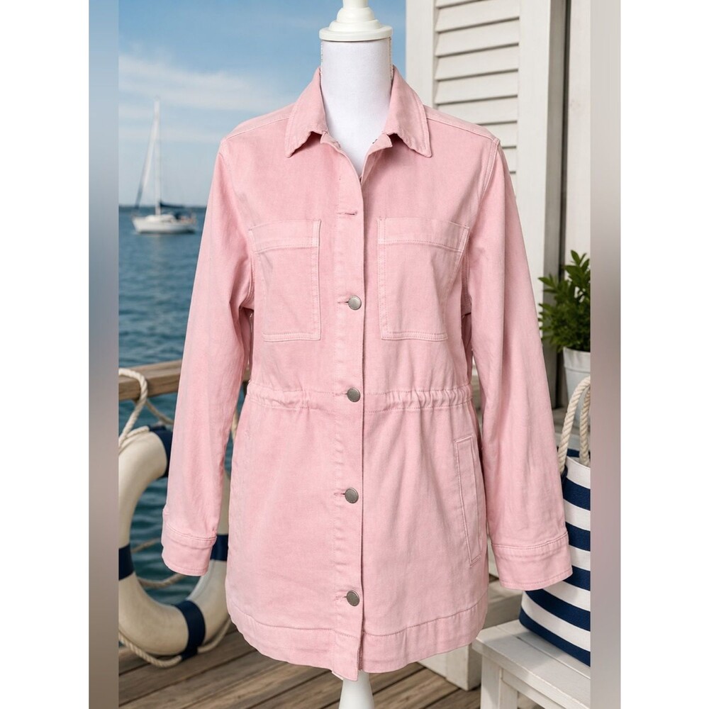 NWT Just USA Margo Lilac Pink Cargo Utility Jacket XS